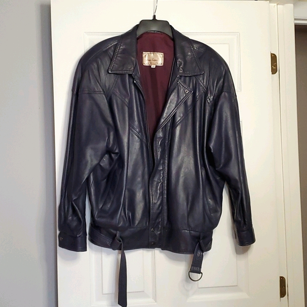 Vintage Oscar Leopold leather jacket